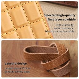 CRAZYSMITH Genuine Leather Bag Charm Chocolate Bag Pendant for LV Bag handbags Ornament Keychain Decoration Bag Accessories