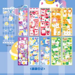10 - 100PCS Cute Sparkle Polco Deco Sticker Pack - Korean Kawaii Glitter Sticker Seal for Toploaders, Polaroids & Photocard