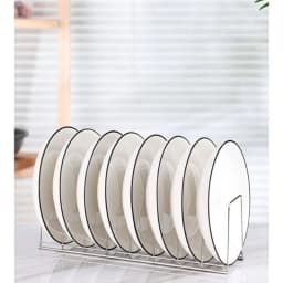 Stainless Steel Dish Draining Rack Multipurpose Silver Plates Storage Rack Space Saving Bowls Plates Drainer Holder Kitchen