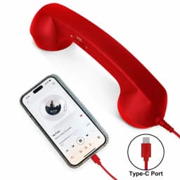 Universal Mobile Phone External Handheld Microphone Classic Cellphone Wired Earpiece Receiver Headset For 3.5mm and Type-C Port