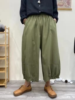 Johnature Summer New Cotton Bloomers Women New Japanese Solid Color Loose Versatile Elastic Pants Straight Wide-leg Pants