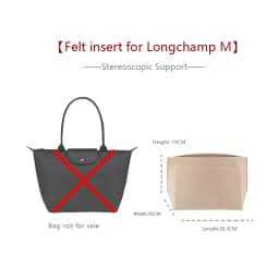 Bag Organizer Insert For Longchamp Mini Dupont Paper Bag Insert Storage Lightweight Bag Support Waterproof Bag Accessory