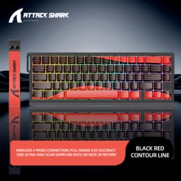 ATTACK SHARK X68HE X68Pro He Magnetic Mechanical Keyboard for Pro Gaming 0.01mm Rapid Trigg 8000Hz SOCD/Rs 0.125ms 128K Rate