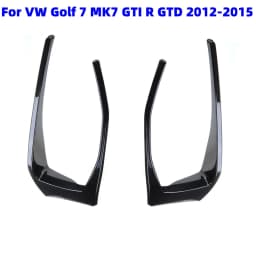 For VW Golf 7 7.5 MK7 MK7.5 GTI R GTD R400 2013-2020 Rear Bumper Brake Lamp Spoiler Trim Glossy Black 1Pair Frame Strip Canard