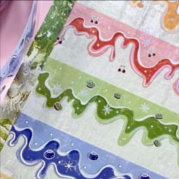 30mm * 3m jam series Kawaii Ins laser silver PET tape handmade DIY scrabbbooking material aesthetic masking tape