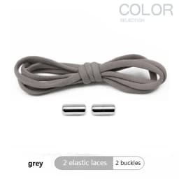4Pcs/1Pair 100cm Elastic No Tie Shoelaces Metal Lock Shoe Laces For Kids Adult Sneakers Quick Shoelaces Semicircle Shoestrings