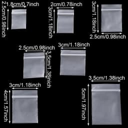 100Pcs OPP Self-sealing Transparent Plastic Bag Jewelry Candy Biscuit Gift Bag