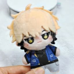 Link Click Felix Anime Mini Doll Adorable Print Starfish Body 10CM Pendant Plush Stuffed Dolls Puppet Keychain Toys Xmas Gift