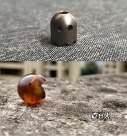 EDC Ultem PEI Titanium Beads A Kinife Pendant Paracord Outdoor Decorations Necklace Bracelet Camping Gear EDC Tools