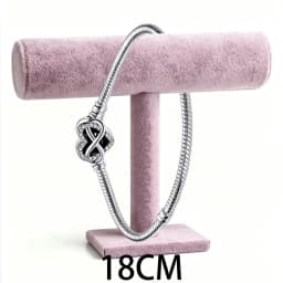 2026 New 925 Silver Women's Studded Chain Eternal Sparkling Snow Tennis Bracelet Display Tool DIY Exquisite Charm Jewelry