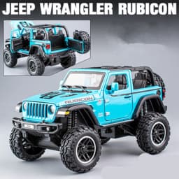 1:20 Jeeps Wrangler Rubicon Alloy Car Model Diecast & Toy Metal Refit Off-road Vehicles Car Model Simulation Childrens Toys Gift