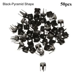 50Pcs 3mm Mini Buckle Round Bead Claw Hammer Ultra-small Metal Buckles Stuffed Toys DIY Doll Clothes Doll Accessories