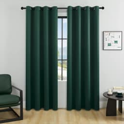 1Pc Solid Color Blackout Curtain,Room Darkening And Light Reducing Curtain, For Study Bedroom Kitchen Living Room Decor
