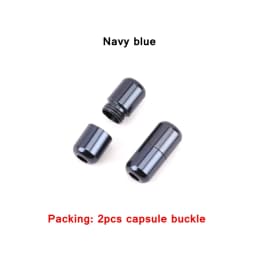 2 Pcs Aluminum Capsule Lock Accessories Elastic Laces Sneakers Shoelace Without Ties Buckle Decoration Lazy Shoestring Fastening