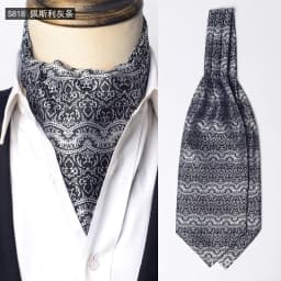 Luxury Mens Vintage Polka Dot Ascot Tie Wedding Formal Cravat Scrunch Self British Gentleman Polyester Paisley Retro Neckties