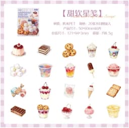 40pcs/pack Kawaii Stationery Stickers Floating Light DIY Craft Scrapbooking Album Junk Journal Happy Planner Diary Stickers