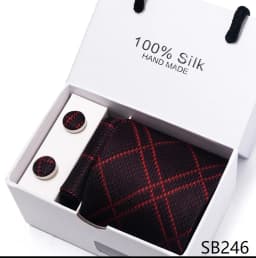 Classic Style 65 Colors Sales Silk Tie Handkerchief Cufflink Set Men Necktie Box Solid Color Sky Blue Fit Wedding Office Cravat