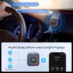 Joyroom Bluetooth 6.0 AUX Car Adapter Stronger Dual Mics & Noise Cancellation Bluetooth Receiver For Car Music/Hands-Free Calls