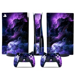 Sticker for PS5 Disk Console and 2 Controller Vinyl Decal Decorative Wrap Cover for Game Skin
