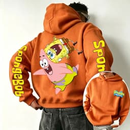 SpongeBob SquarePants and Patrick Star Cartoon Anime 2026 Spring and Autumn Men's and Women's Fashion Sports Hoodies