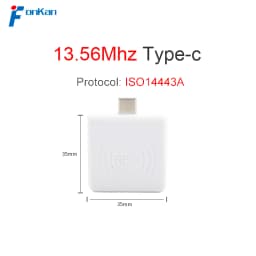 13.56mhz ISO14443A HF Tiny Size RFID OTG Android Phone USB Type-c Interface Portable Handheld IC Card Reader