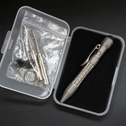 Titanium Alloy Mini Tactical Pen Bolt Action Mini Pen Multifunction Pocket EDC Pen Keychain Writing pen Window Breaking Tool
