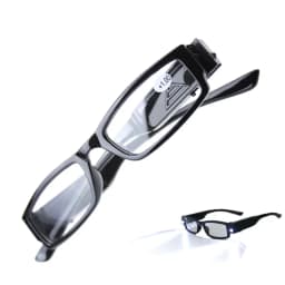 KLASSNUM Magnifying Glasses Men Reading Glasses with Led Light Women Magnifier Light Up Night Presbyopic Glasses Diopter +1- +4