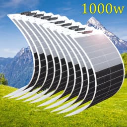 1000W 600W 300W 200W 100W Flexible Solar Panel Protable Solar Panel System 12V 24V Battery Charger for Camping Equipment Home RV