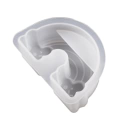 Business Card Storage Silicone Mold Clouds Rainbow Hexagon Heart Card Holder Display Resin Epoxy Mold DIY