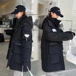 2026 New Women's Jacket Winter Parka Down Cotton Jackets Casual Long Coat Loose Thick Warm Hooded Parkas Waterproof Outwear