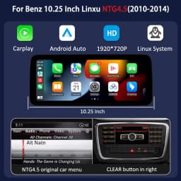 10.25“ Linux Autoradio For Mercedes Benz CLS Class W218 X218 2010-2018 Multimedia Player Wireless Carplay Android Auto BT GPS