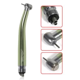 Dental High Speed 2/4Hole Clean Standard/Big Head Handpiece Push Button Air Turbine NSK Style Fit ISO Burs 1.6mm