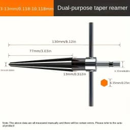 Tapered Hex Reamer,Tapered Reamer,T Handle Taper Reamer, Reamer Tool, Bridge Pin Hole Handheld T Shape Hand Reamer