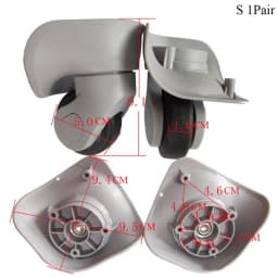 Replacement Luggage Wheels for Suitcases Repair Hand Spinner Caster Replacement Rubber Wheels Trolley Parts For Customs Box