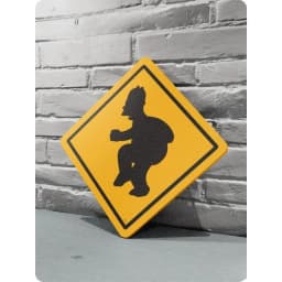"You Shall Not Pass" 8x8" Funny Metal Tin Sign - Wizard Sword Design, Man Cave Garage Decor