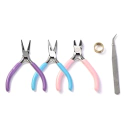 Jewelry Making Tool Kit Pliers Tweezers Jump Ring Opener for DIY Bracelet Necklace Keychains Handcraft Repair Craft Supplies