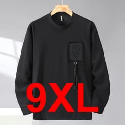 10XL 12XL Plus Size Sweatshirts Men Spring Autumn Sweatshirt Male Fashion Casual Pocket Patchwork Pullover Big Size 10XL