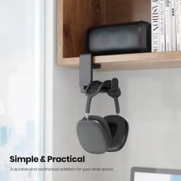 No Punch Table Clip Hook Headphone Holder 360 Degree Rotating Headphone Holder Miscellaneous Storage Hanging Hot Selling