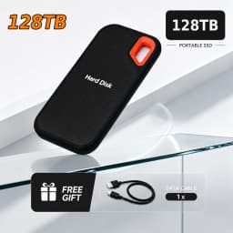 2TB External Hard Drive Portable SSD High Speed Hard Disk Solid State Drive USB-C Original Storage Device for Laptop/Phone/Mac