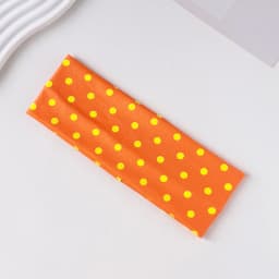Y2K Retro Boho Breeze Wind Dot Stretch Women's Hairbands Korean Ins Fashion Wide Headbands Yoga Sports Dating Hair Accessories