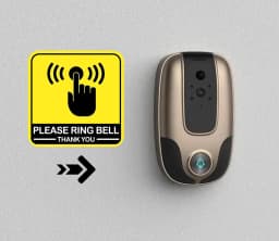 48pcsTiny Please Ring Bell Sticker Please Ring Bell Outdoor Sign Label Ring The Doorbell Sign Sticker 2inch