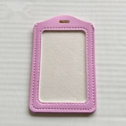 PU Leather Material Card Sleeve Sets Women ID Badge Case Clear Bank Credit Card Badge Holder Bags School Student Bus Card Cover