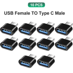 NNBILI Type C to USB Adapter 3.0 USB-C 3.1Male OTG A Female Data Connector For MacBook Pro iPad Mini 6/Pro MacBook Air C Devices