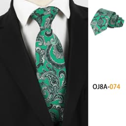 Lurury 8CM Mens Necktie Print Patterns Classic Ties For Man Groom Handfeel Polyester Floral Dot Business Wedding Accessories