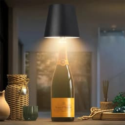GGbingo LED Bottle Lamp USB Rechargeable Mood Desk Bottle Lamp 2000mAh Touch Stepless Dimmer RGB 3 Color RGB Table Night Light