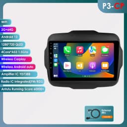 Hizpo 2 Din Android 13 For Jeep Renegade 2016 - 2020 Car Radio Multimedia Video Player Stereo Navigation GPS Carplay Auto 7862