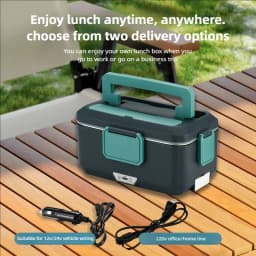 TINSOL New 3.5L Electric Lunch Box 90W Portable Food Heater Suitable for Car or Home Leak-proof Lunch Heating Microwave