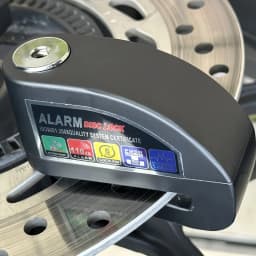 Waterproof Motorcycle Alarm Lock Bike Security Anti-theft Lock Motorbike Mountain Bike Disc Brake Lock + Bag + 1.5m Reminder Rop