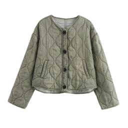 ZERAINS Simple and lightweight casual single breasted cotton jacket for women in autumn casual cotton jacket for outerwear