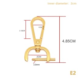 1PC DIY Metal Detachable Snap Hook Trigger Clips Buckles For Leather Craft Bag Strap Buckles Handle Shoulder Webbing